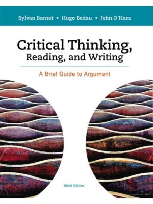 Critical Thinking, Reading and Writing: A Brief Guide to Argument (9th Edition) – eBook