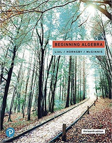 Beginning Algebra (13th Edition ) – Lial/Hornsby/McGinnis – eBook PDF